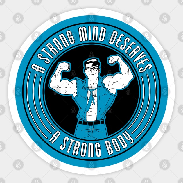 Fortified Nerd (Male) Sticker by CCDesign